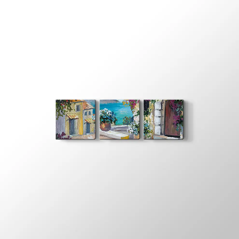 Bodrum Sokakları Kanvas Tablo