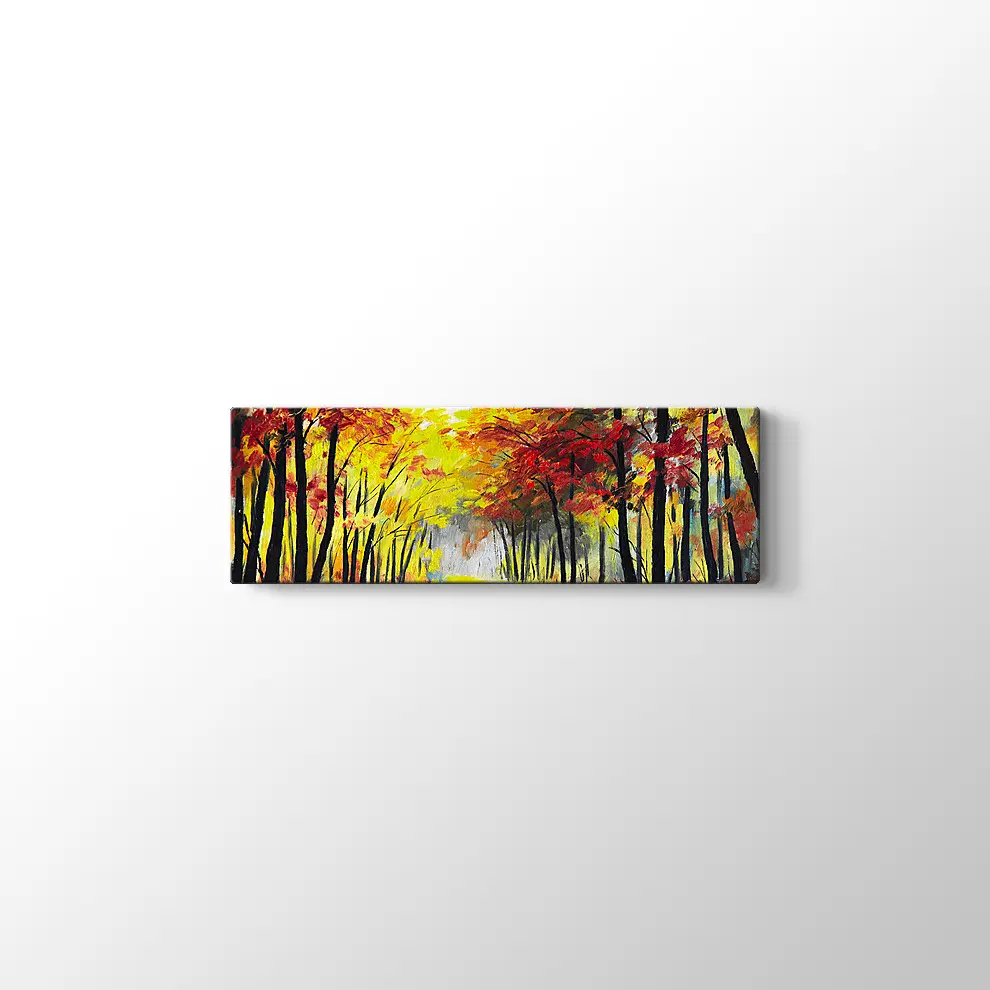 Sonbahar Ormanı Kanvas Tablo