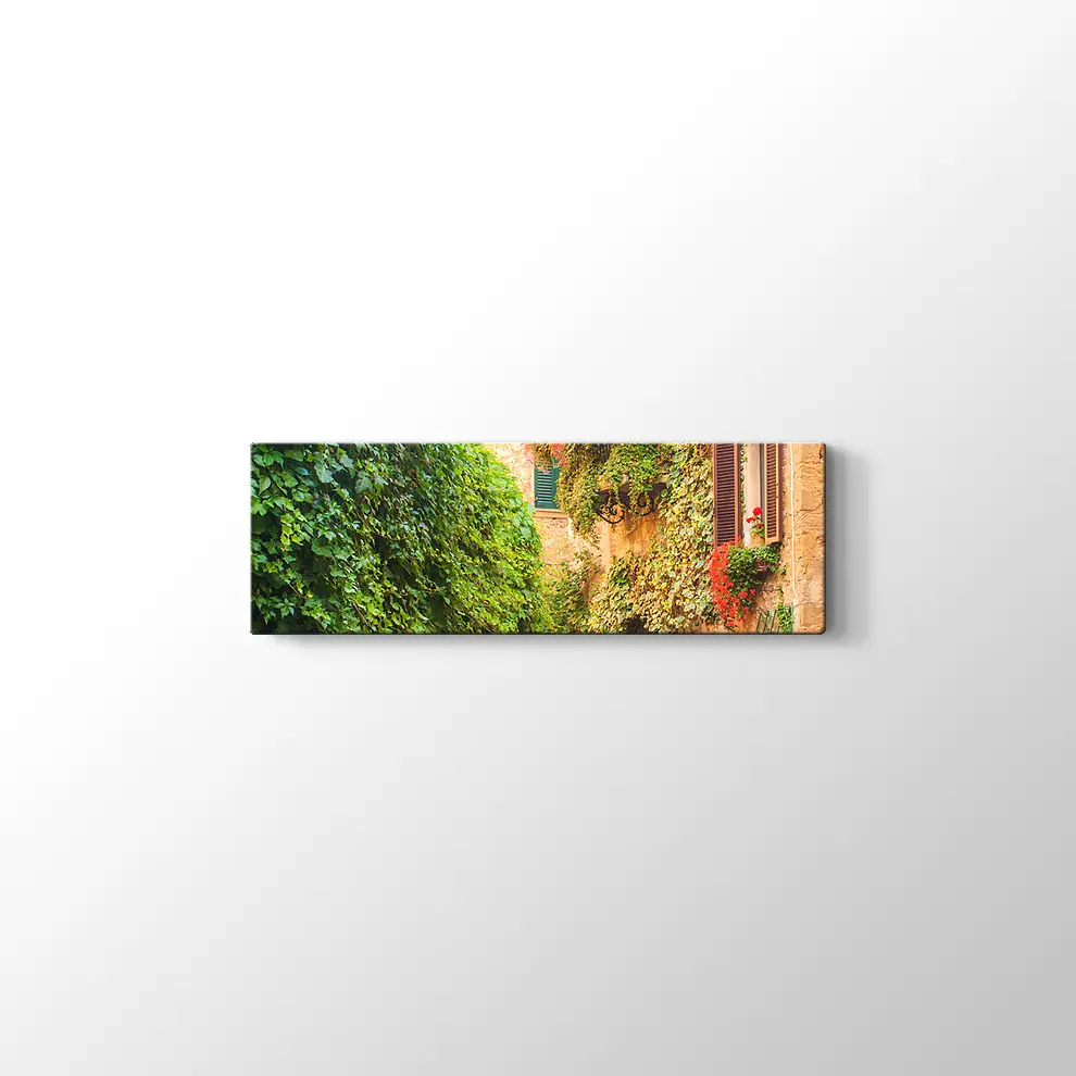 İtalya Ortaçağ Sokakları Kanvas Tablo