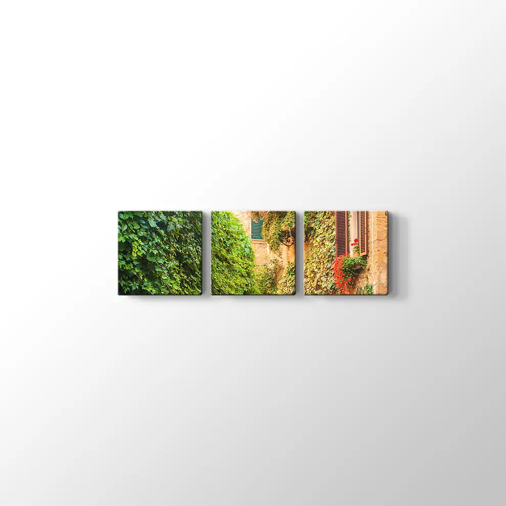 İtalya Ortaçağ Sokakları Kanvas Tablo