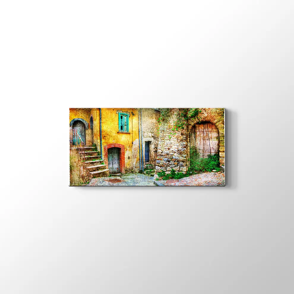 Eski Köy Evi Kanvas Tablo