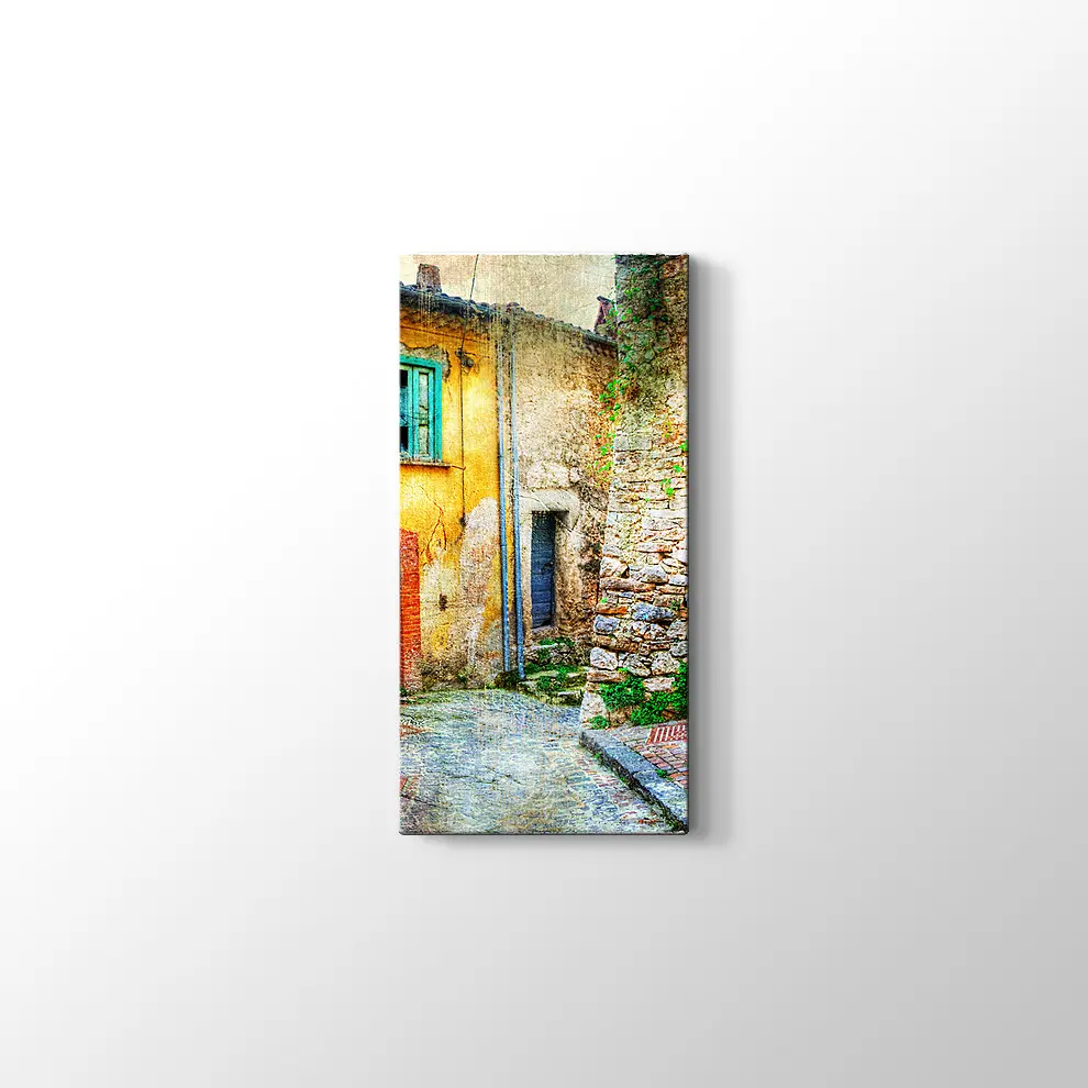 Eski Köy Evi Kanvas Tablo