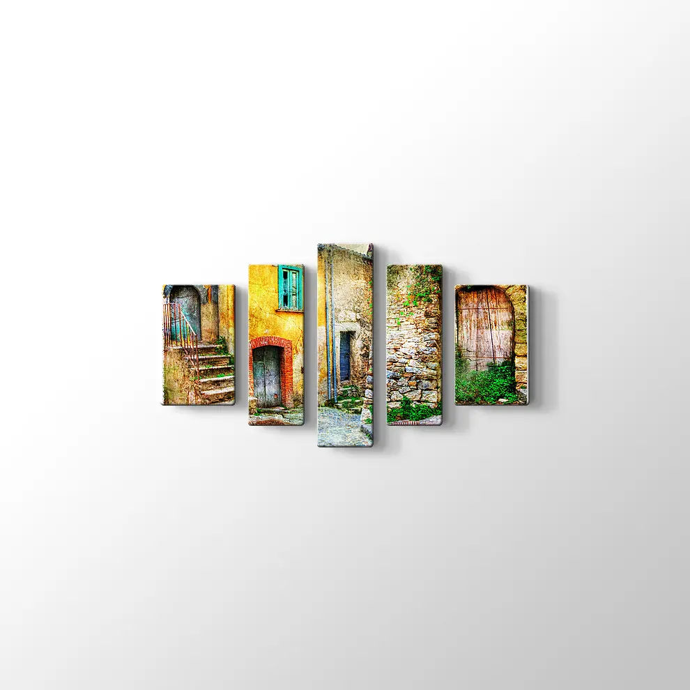 Eski Köy Evi Kanvas Tablo