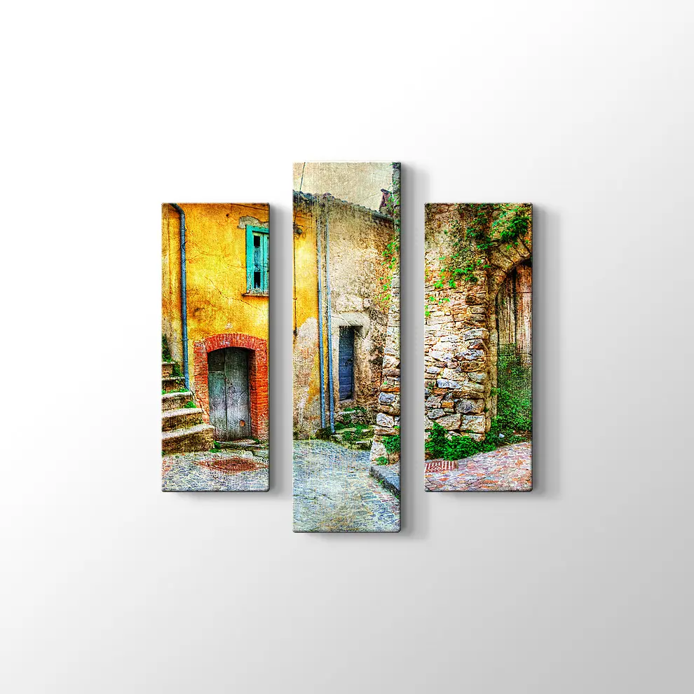 Eski Köy Evi Kanvas Tablo