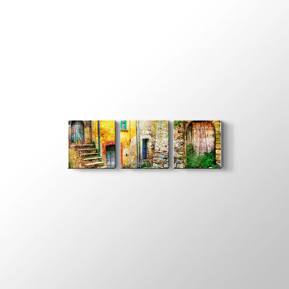 Eski Köy Evi Kanvas Tablo