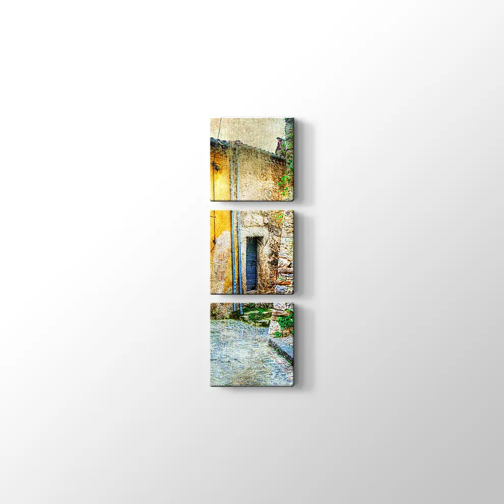 Eski Köy Evi Kanvas Tablo