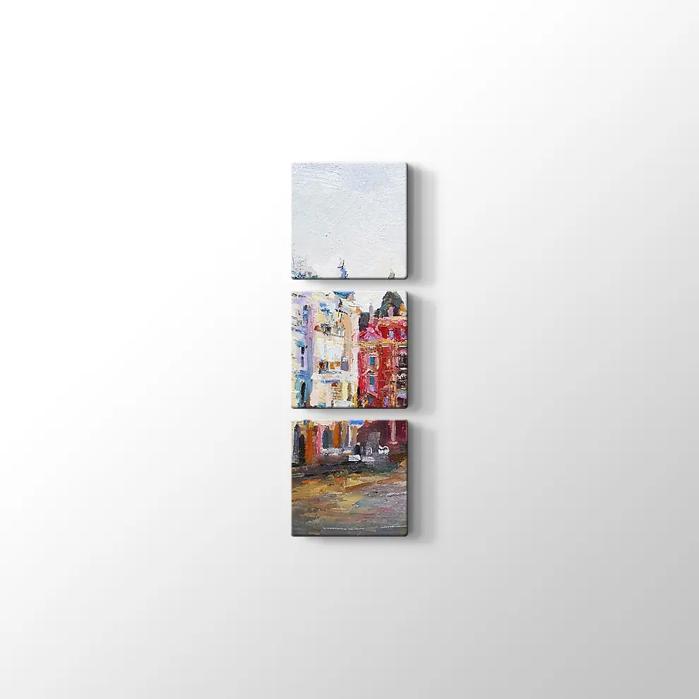 Yağlıboya Şehir Manzarası Tablo