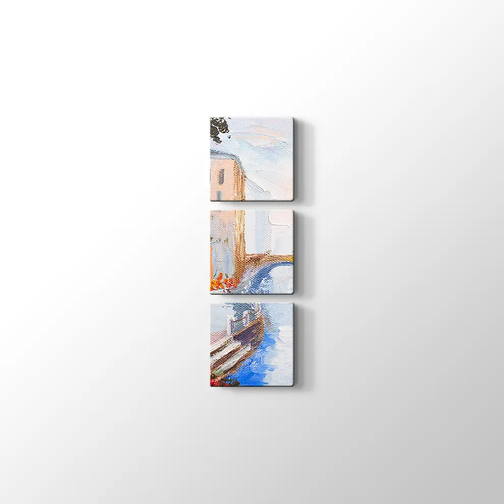 Yağlı Boya İtalyada kanal Kanvas Tablo