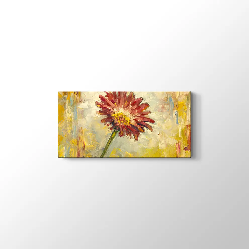 Yağlıboya Çiçek Kanvas Tablo