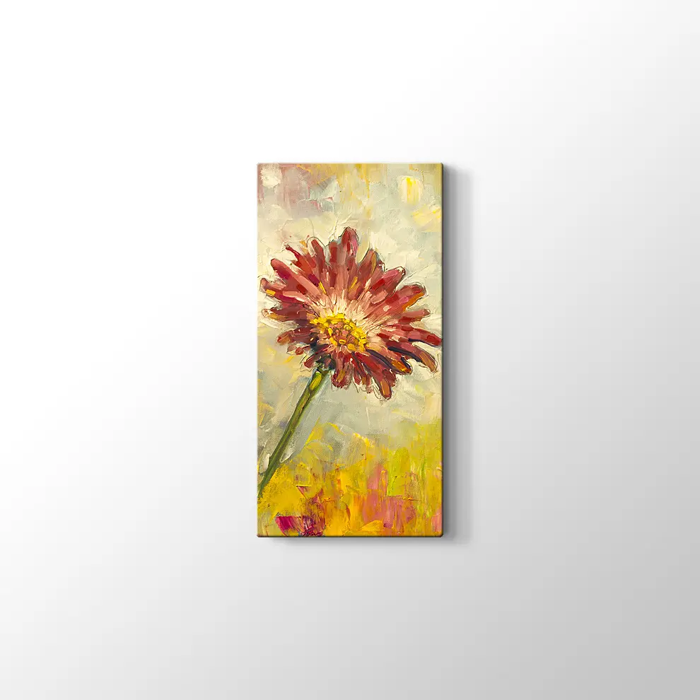 Yağlıboya Çiçek Kanvas Tablo