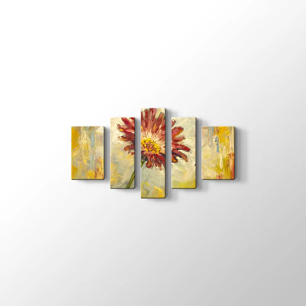 Yağlıboya Çiçek Kanvas Tablo