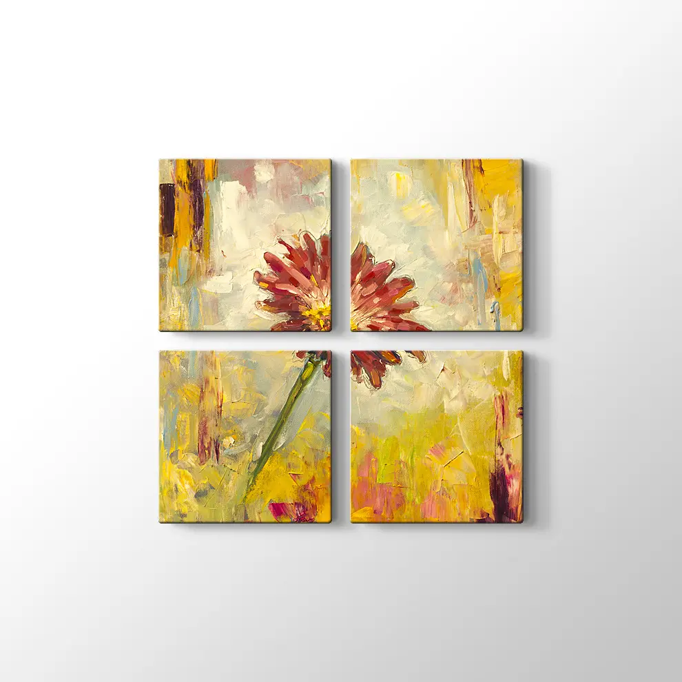 Yağlıboya Çiçek Kanvas Tablo