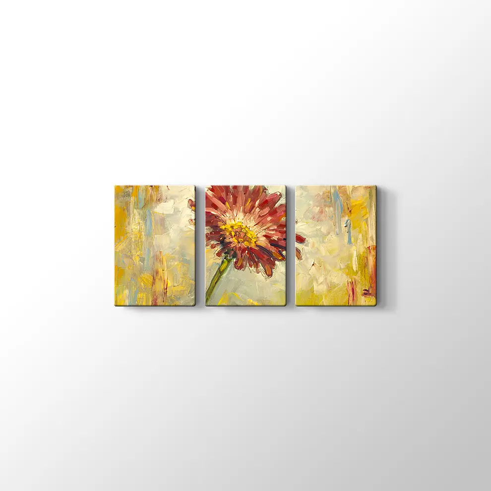 Yağlıboya Çiçek Kanvas Tablo