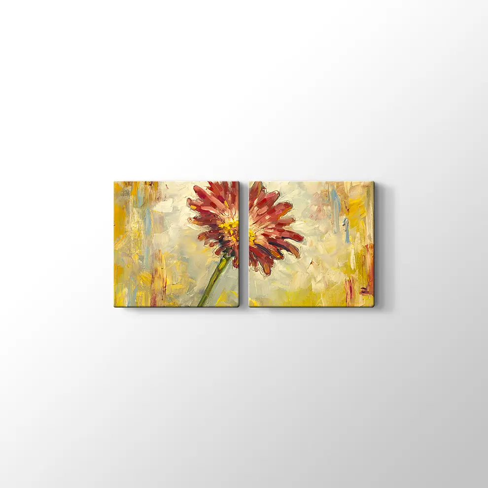 Yağlıboya Çiçek Kanvas Tablo