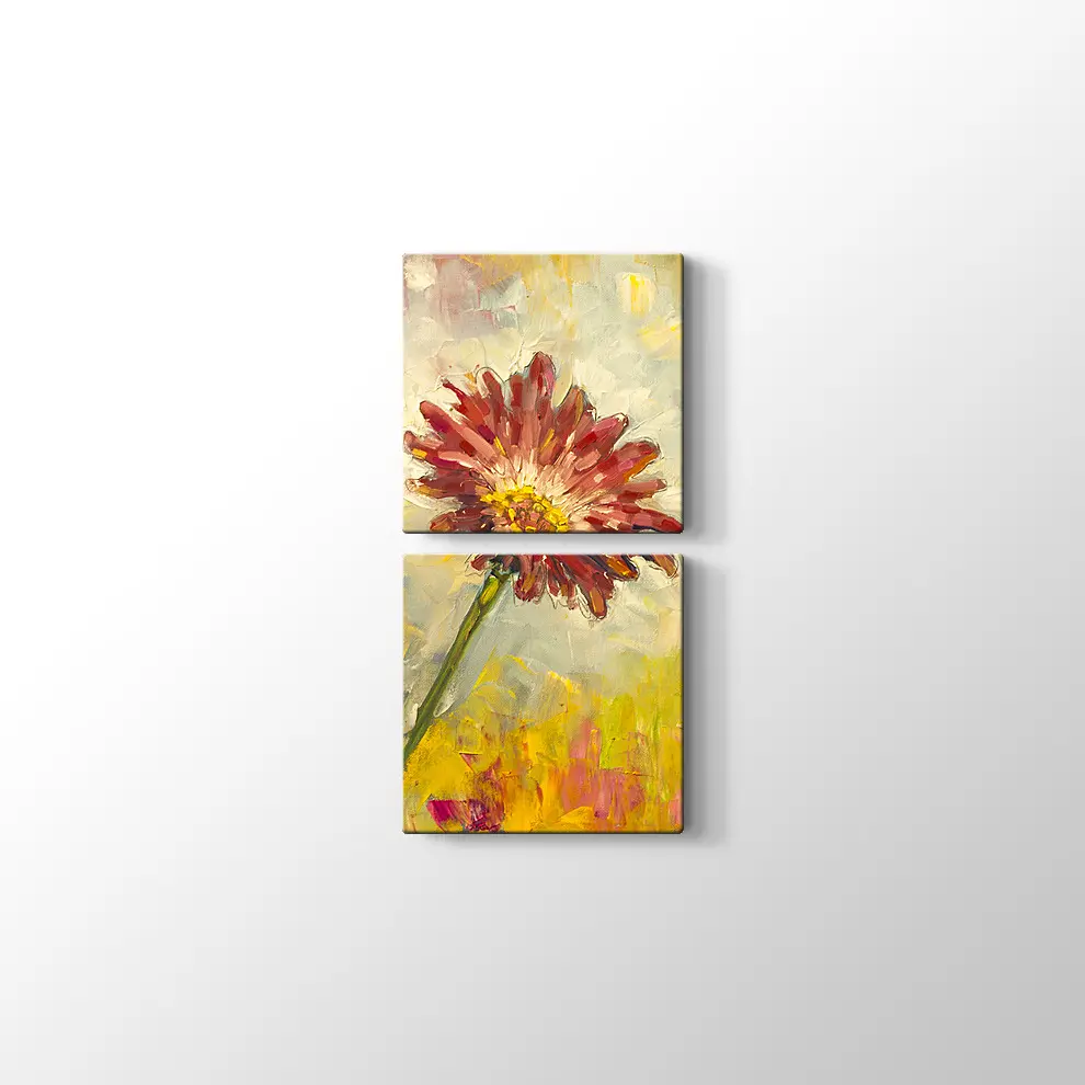 Yağlıboya Çiçek Kanvas Tablo