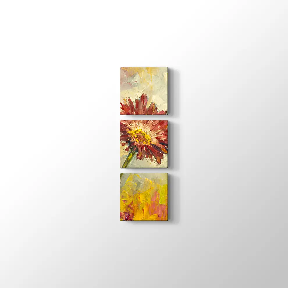 Yağlıboya Çiçek Kanvas Tablo