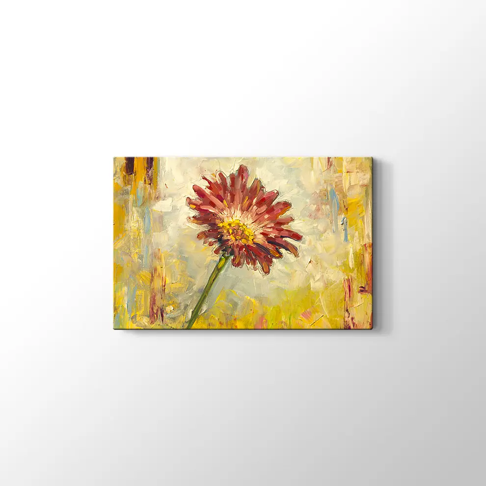 Yağlıboya Çiçek Kanvas Tablo