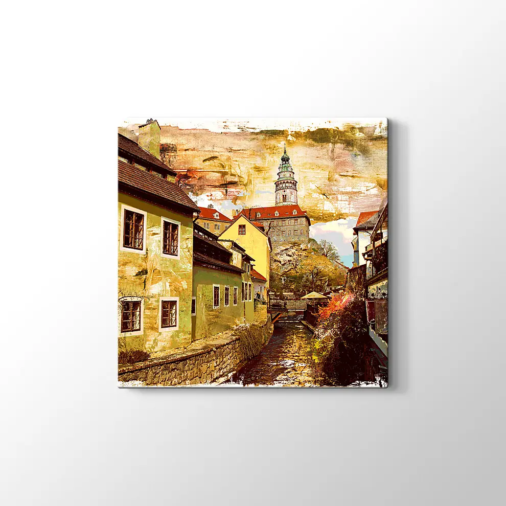 Nehrin Üzerindeki Kale Kanvas Tablo