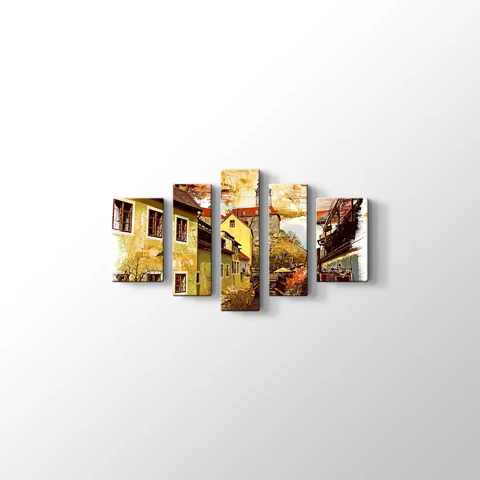 Nehrin Üzerindeki Kale Kanvas Tablo