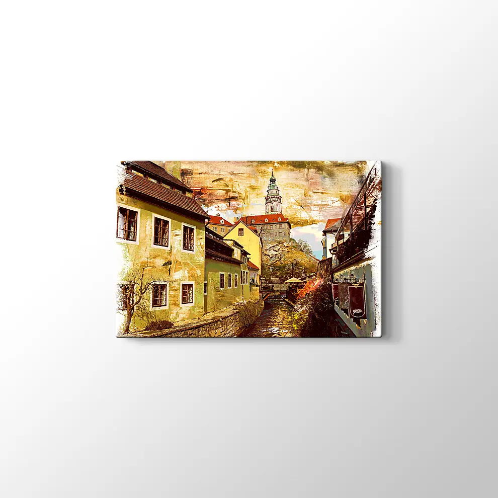 Nehrin Üzerindeki Kale Kanvas Tablo