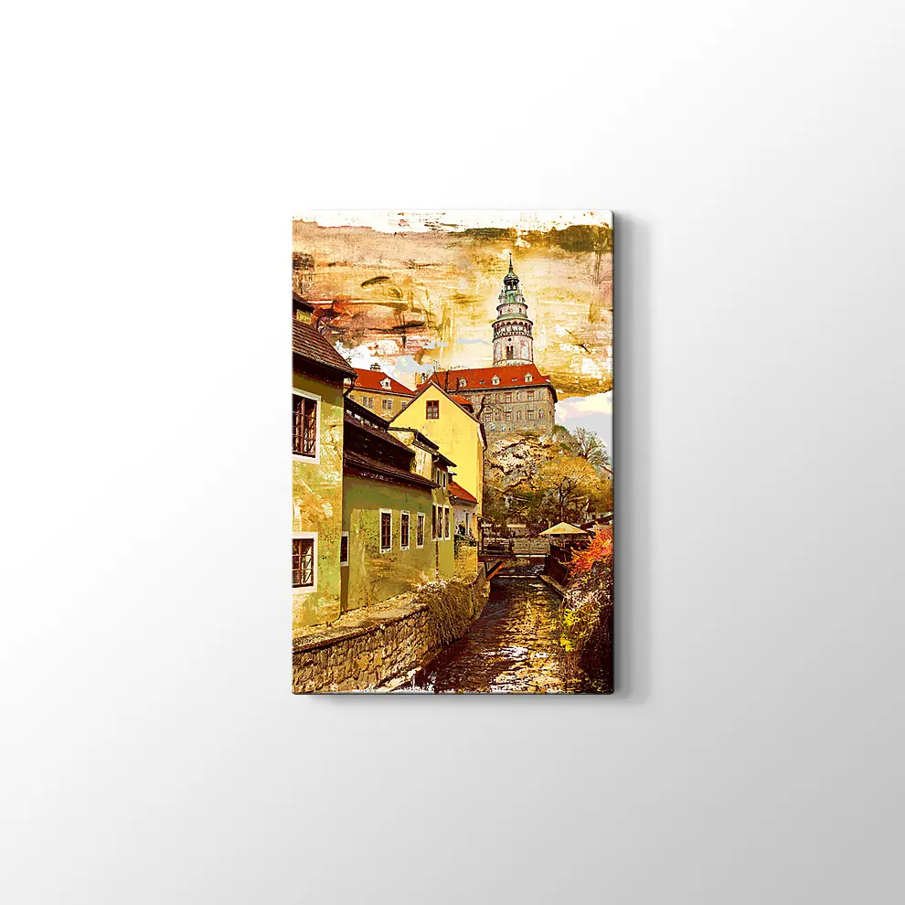 Nehrin Üzerindeki Kale Kanvas Tablo