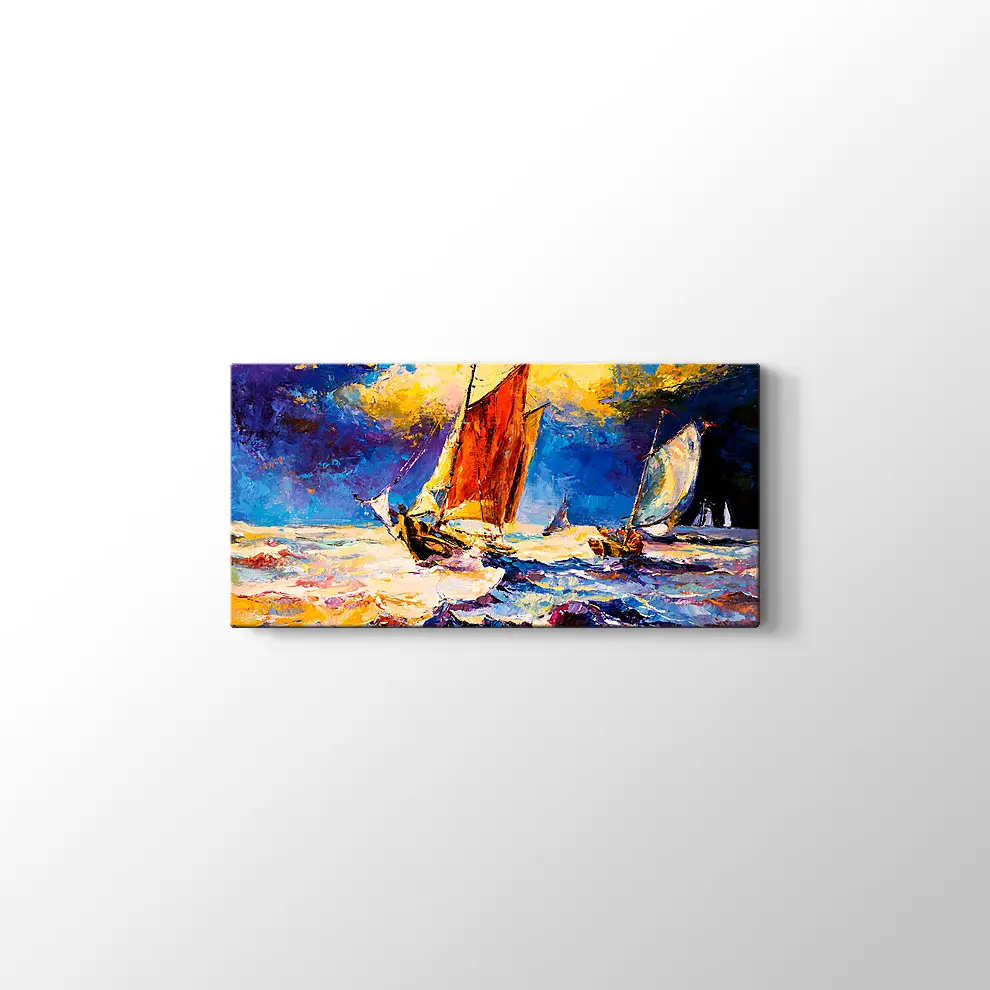 Nikolov Fırtınalı Su Kanvas Tablo