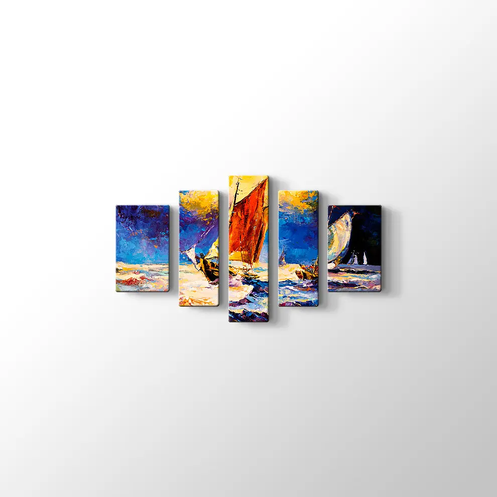 Nikolov Fırtınalı Su Kanvas Tablo