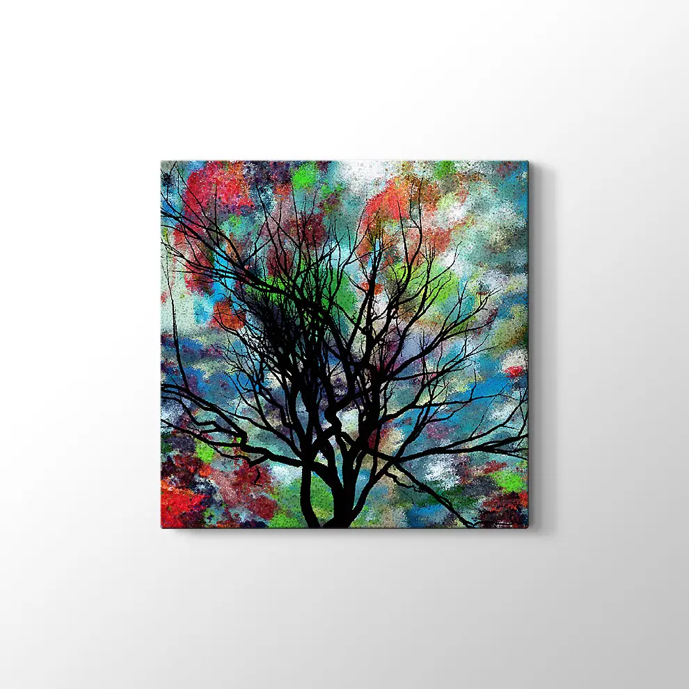 Sonbahar Konseptli 3D İllüstrasyon Kanvas Tablo