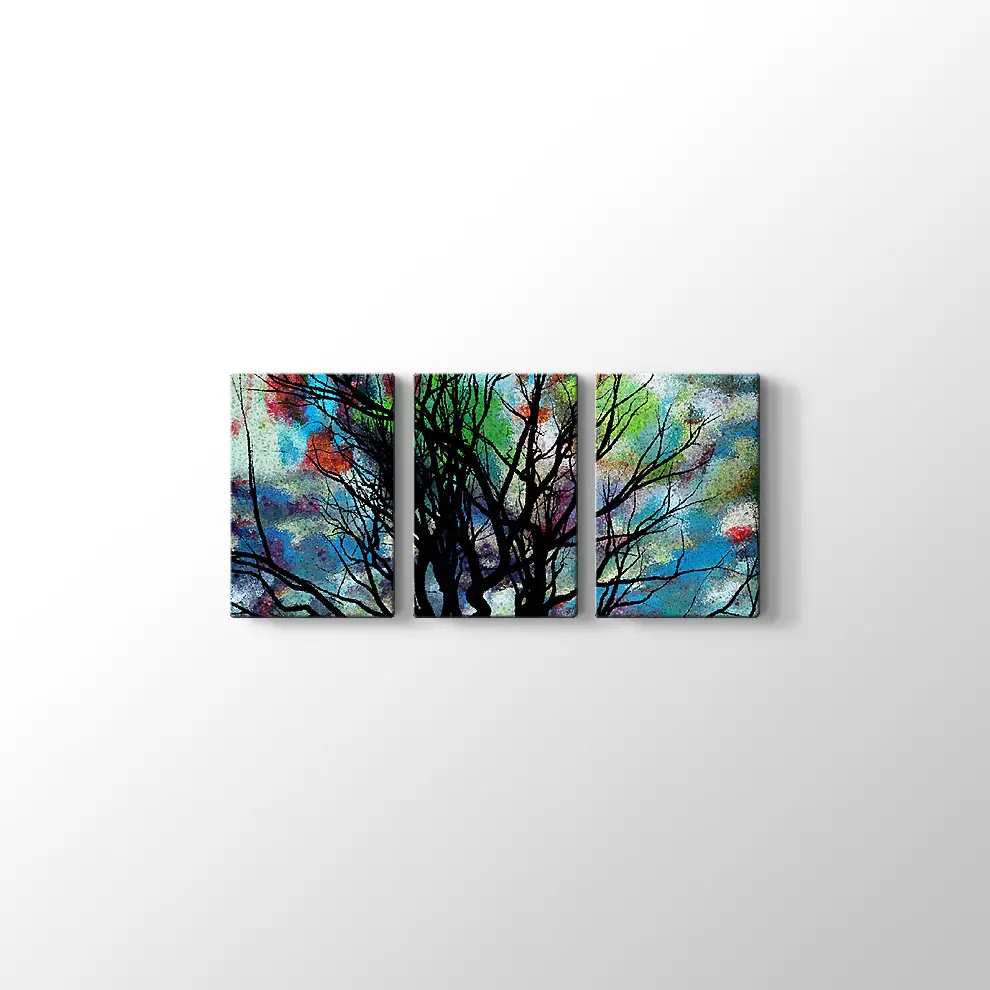 Sonbahar Konseptli 3D İllüstrasyon Kanvas Tablo