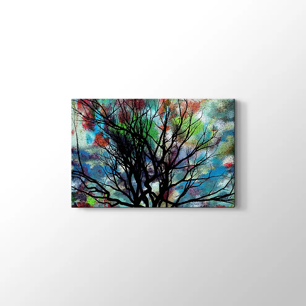 Sonbahar Konseptli 3D İllüstrasyon Kanvas Tablo