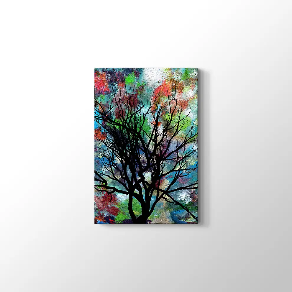 Sonbahar Konseptli 3D İllüstrasyon Kanvas Tablo