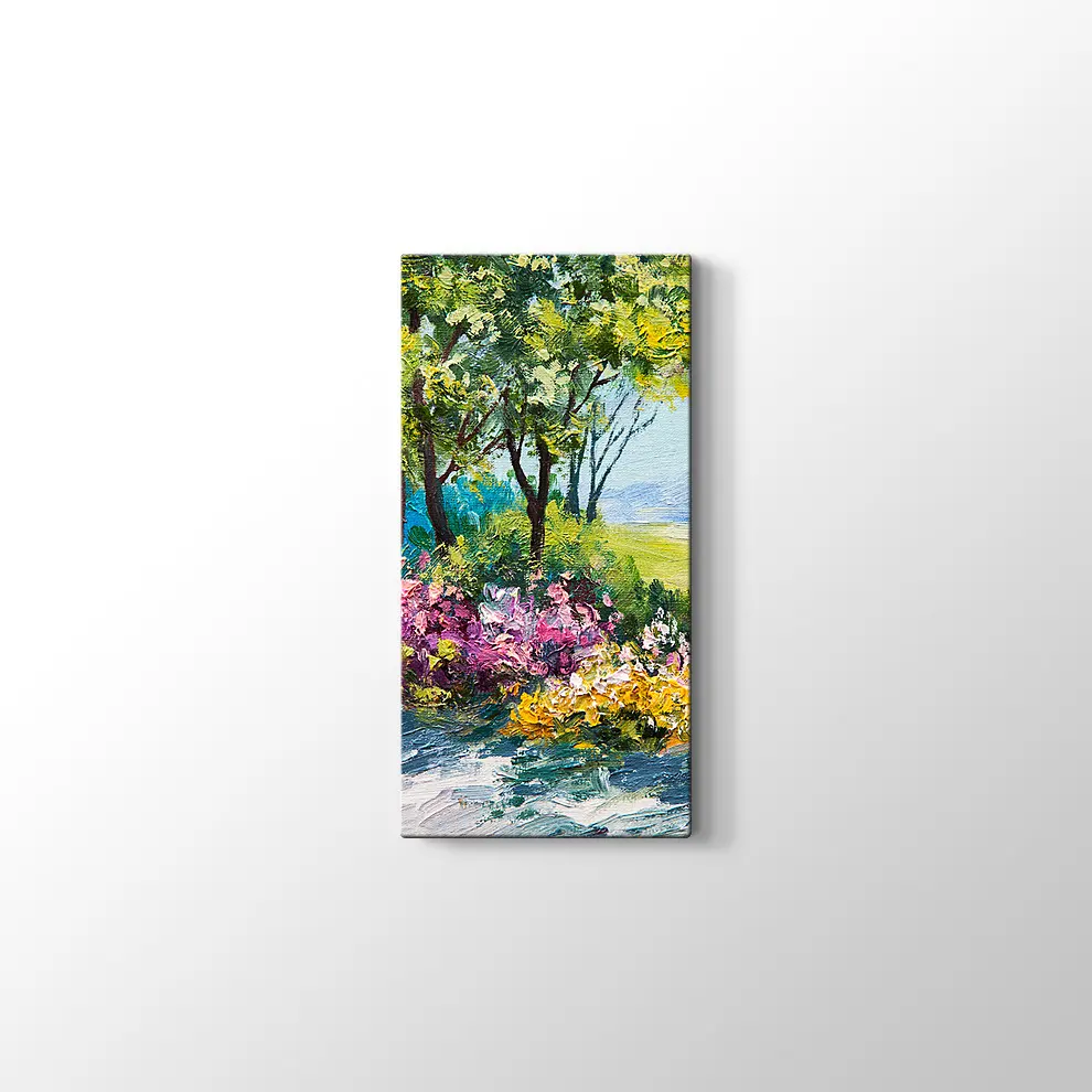 Yağlıboya Yaz Ormanı Kanvas Tablo