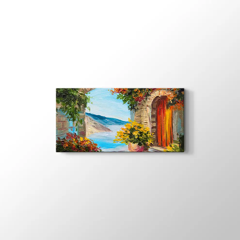 Yağlı Boya Deniz ve Yaz Kanvas Tablo