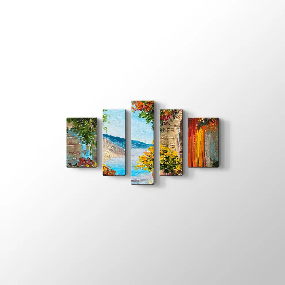 Yağlı Boya Deniz ve Yaz Kanvas Tablo