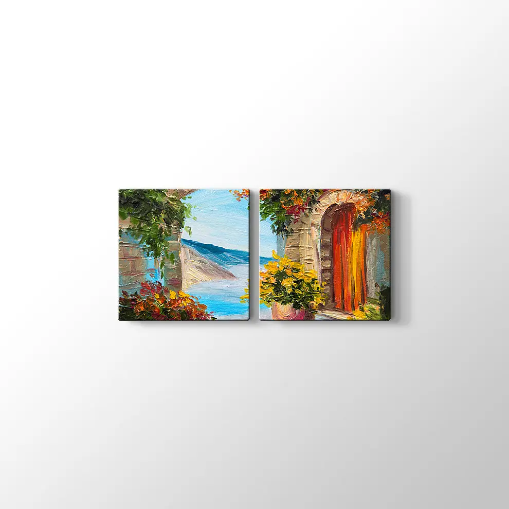 Yağlı Boya Deniz ve Yaz Kanvas Tablo