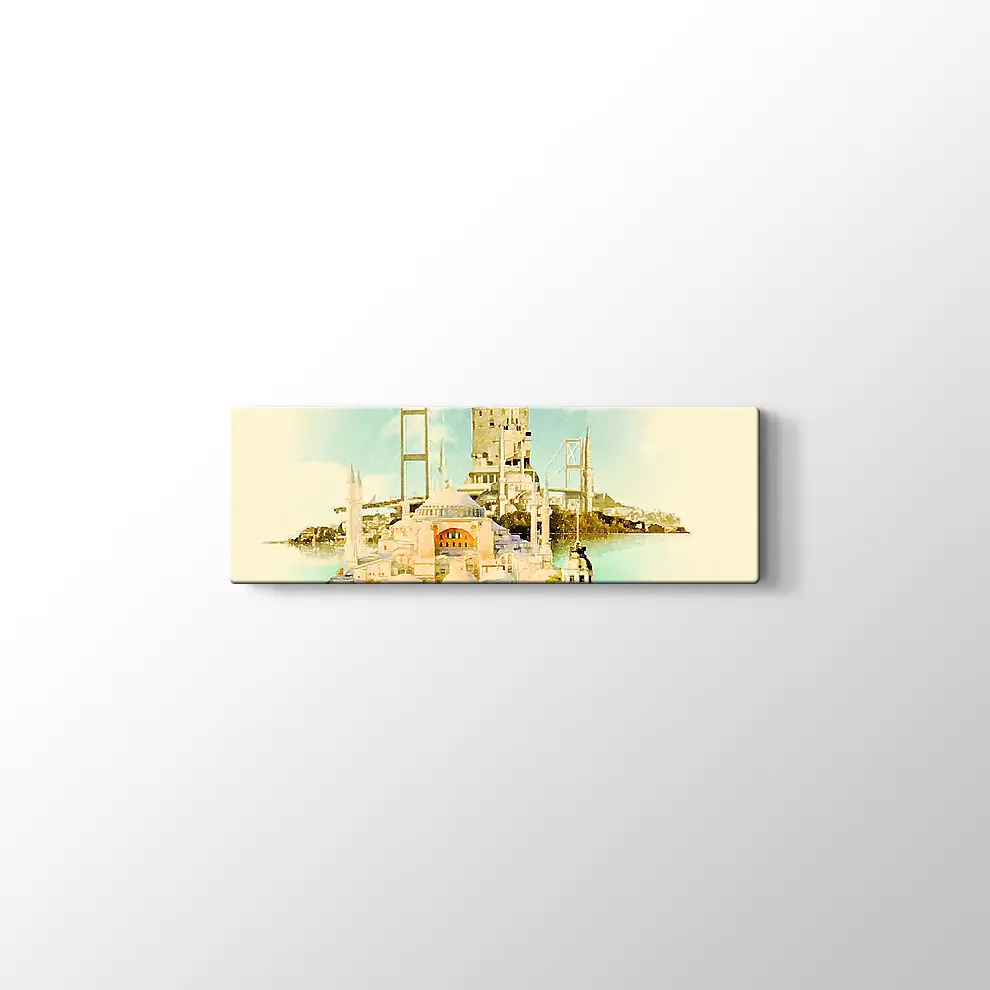 İstanbul Eserleri Kanvas Tablo