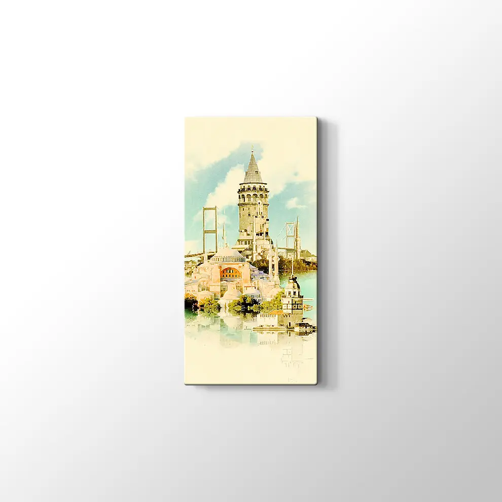 İstanbul Eserleri Kanvas Tablo