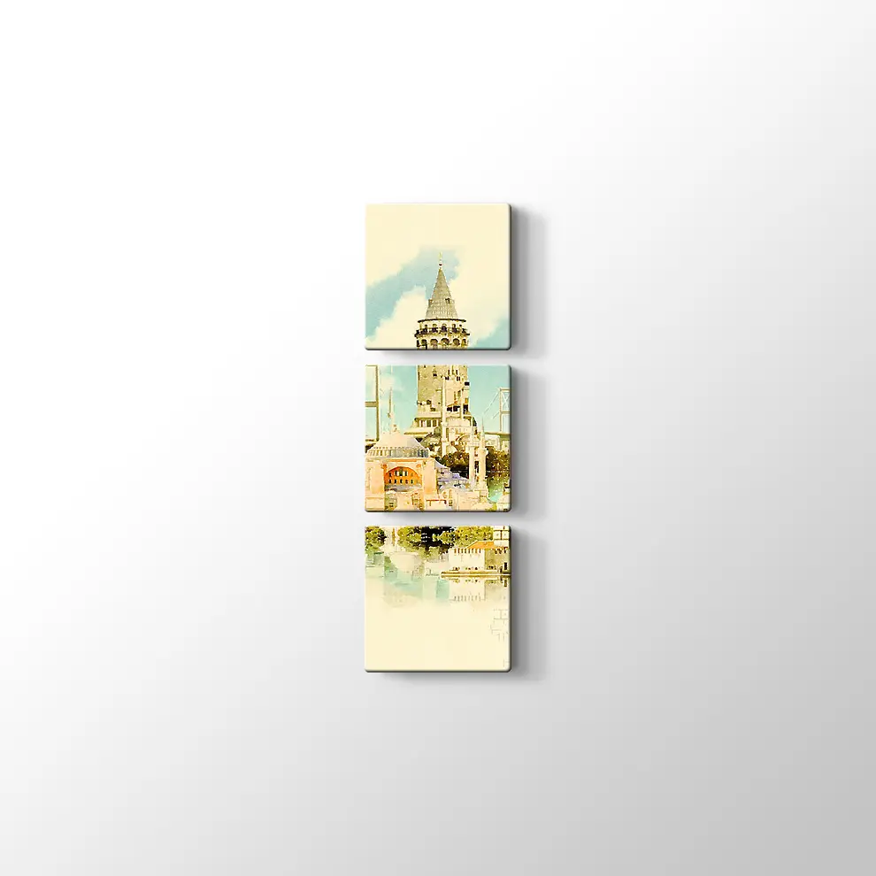 İstanbul Eserleri Kanvas Tablo