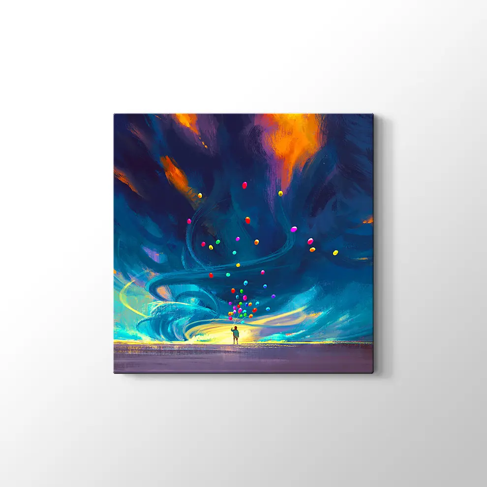 Fantastik Fırtına ve Balonlu Çocuk