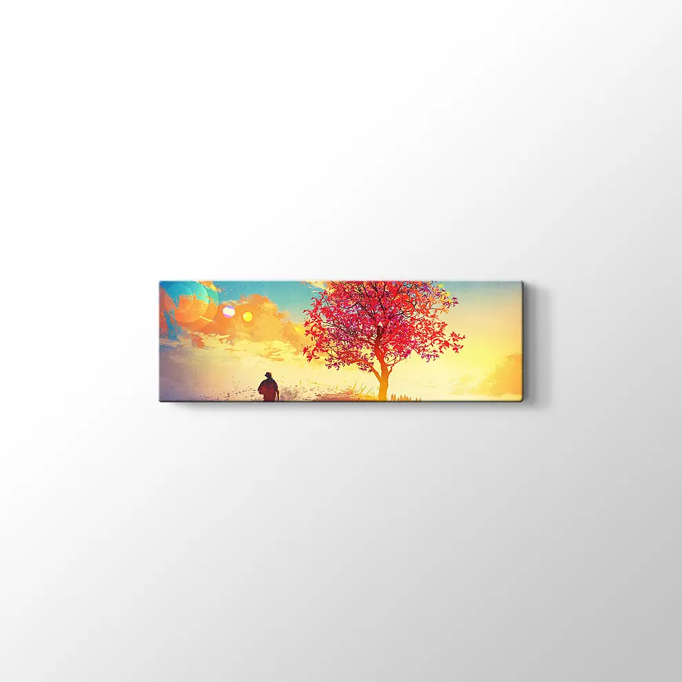 Yanlız Ağaç Kanvas Tablo