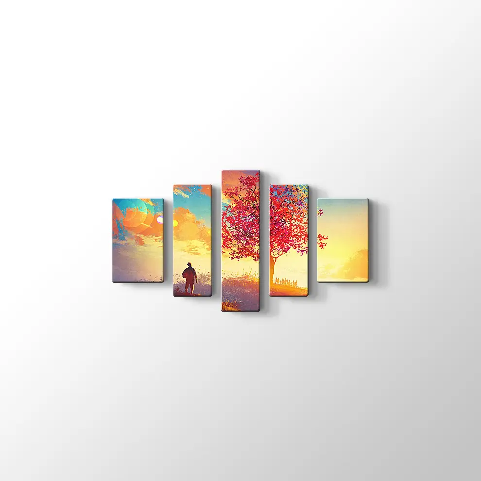 Yanlız Ağaç Kanvas Tablo