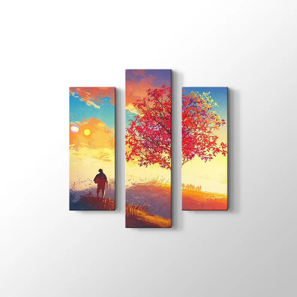 Yanlız Ağaç Kanvas Tablo