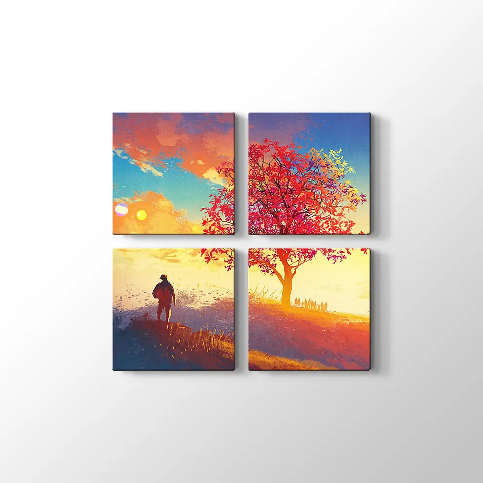 Yanlız Ağaç Kanvas Tablo