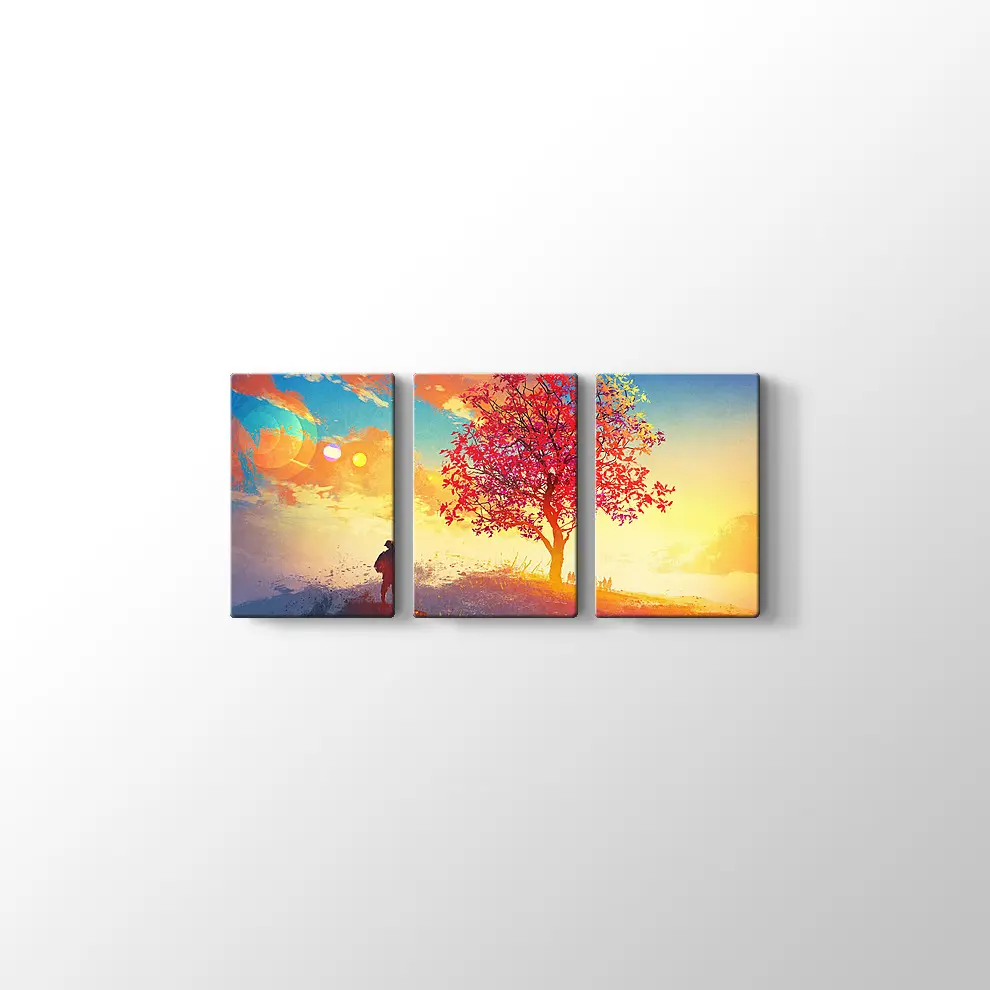 Yanlız Ağaç Kanvas Tablo