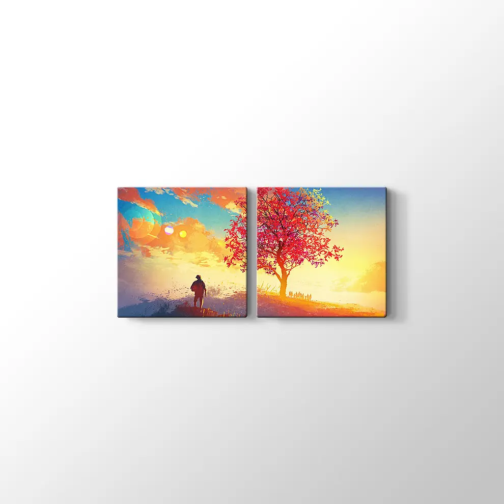 Yanlız Ağaç Kanvas Tablo