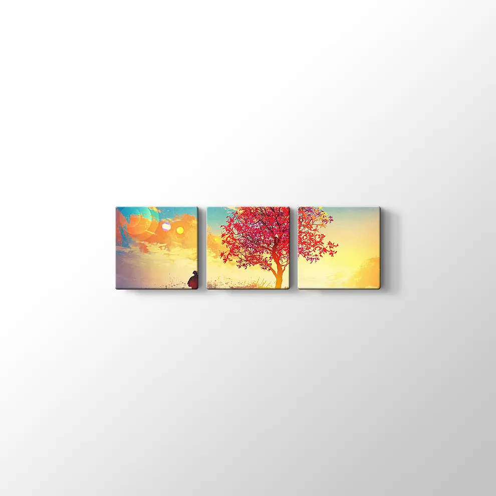 Yanlız Ağaç Kanvas Tablo