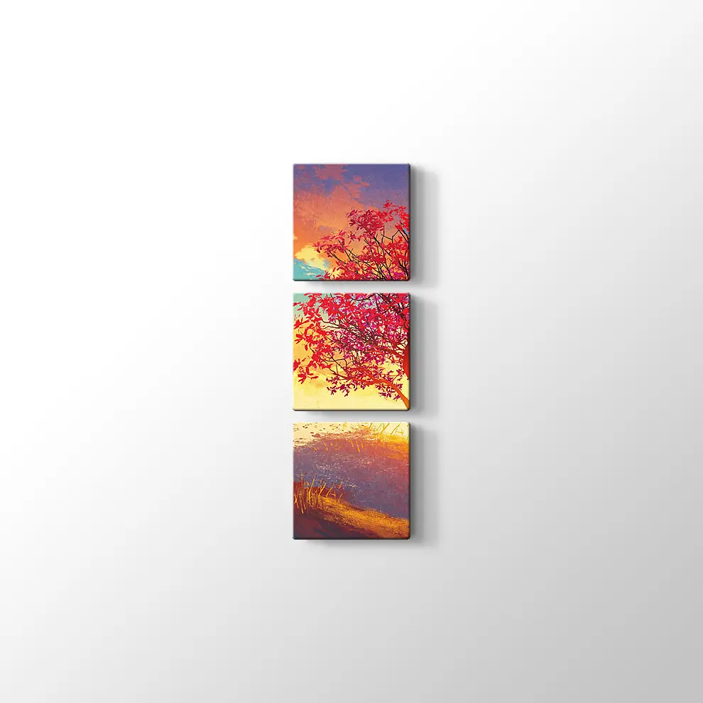 Yanlız Ağaç Kanvas Tablo