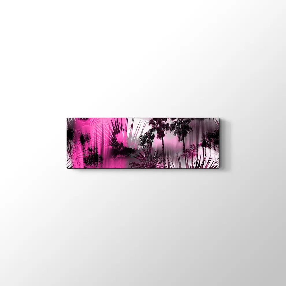 Soyut Tropikal Desen Kanvas Tablo