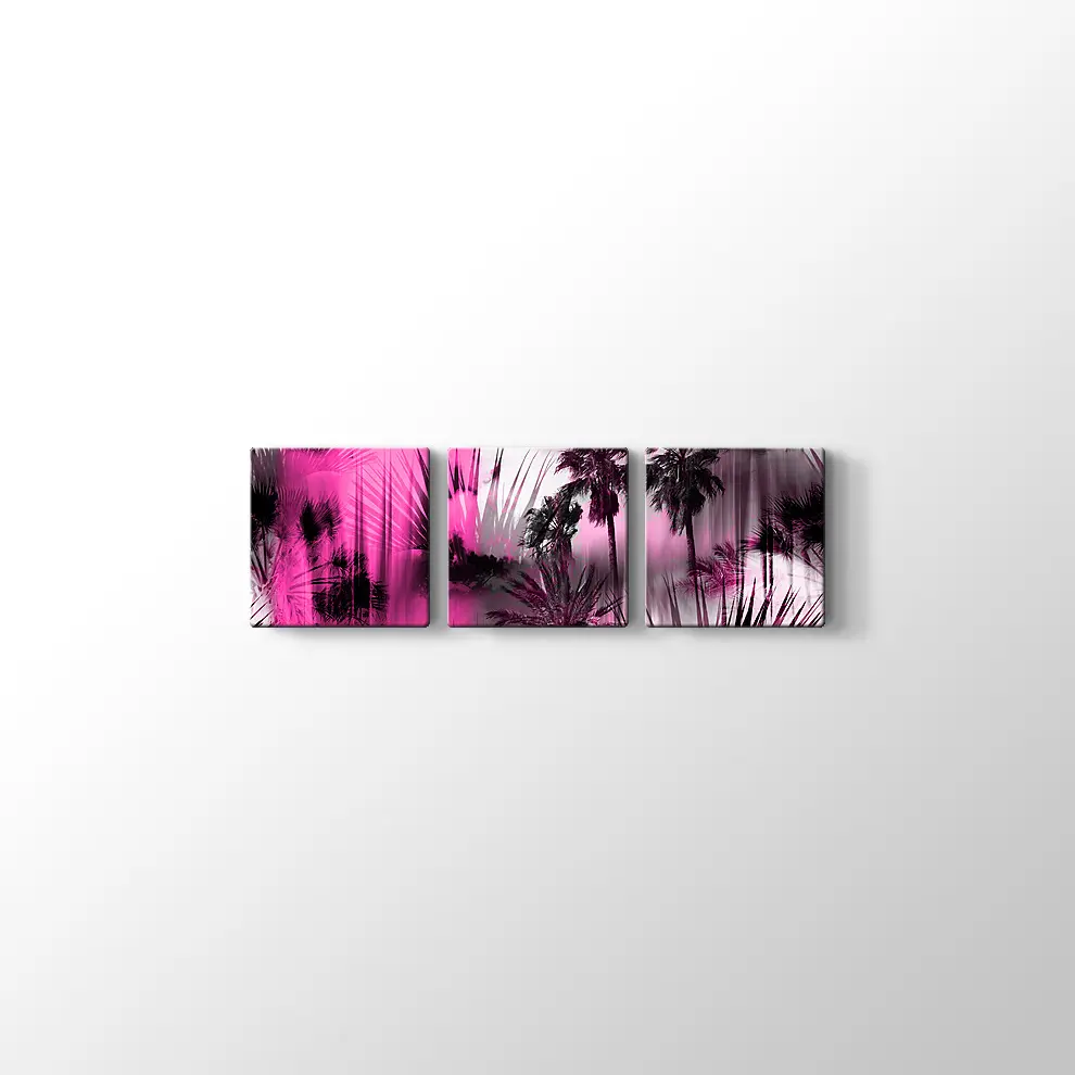 Soyut Tropikal Desen Kanvas Tablo