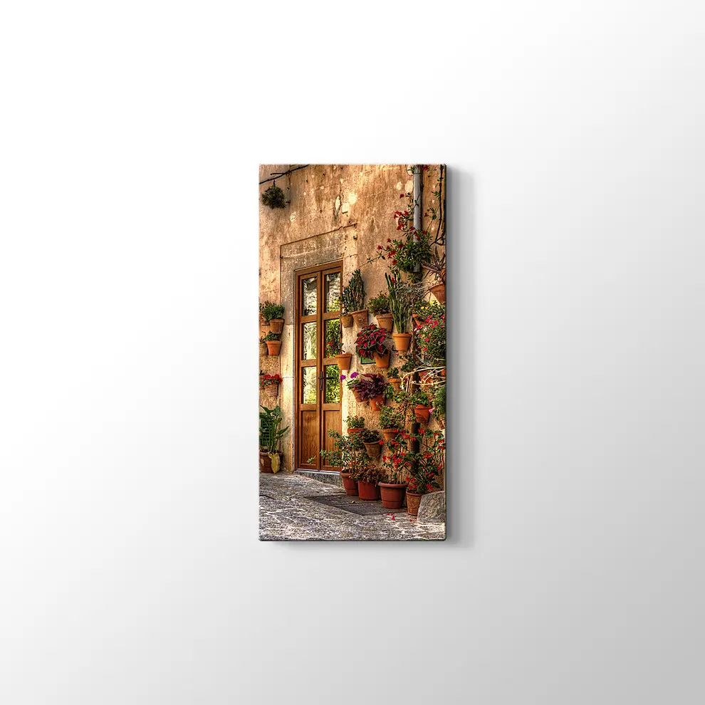 Valldemossa Mayorka Sokaları Kanvas Tablo